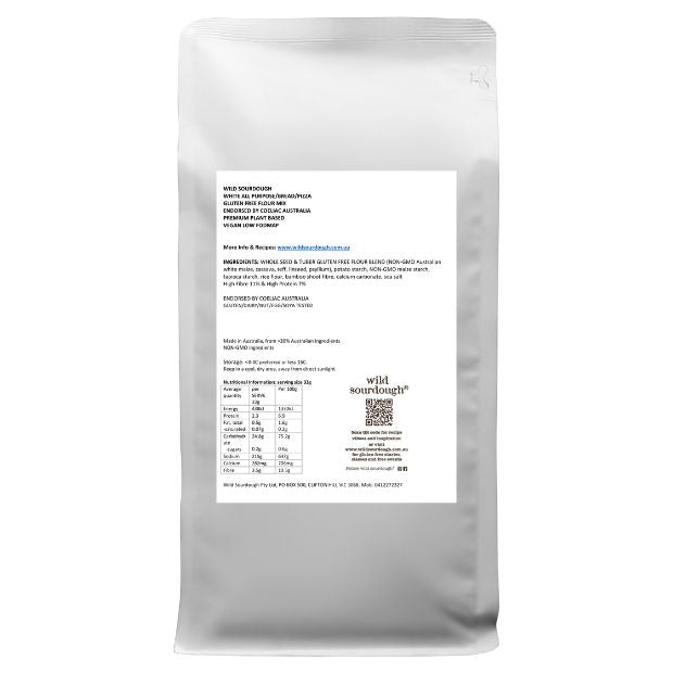 Wild Sourdough White All Purpose Bread & Baking Gluten Free Flour Mix 1kg
